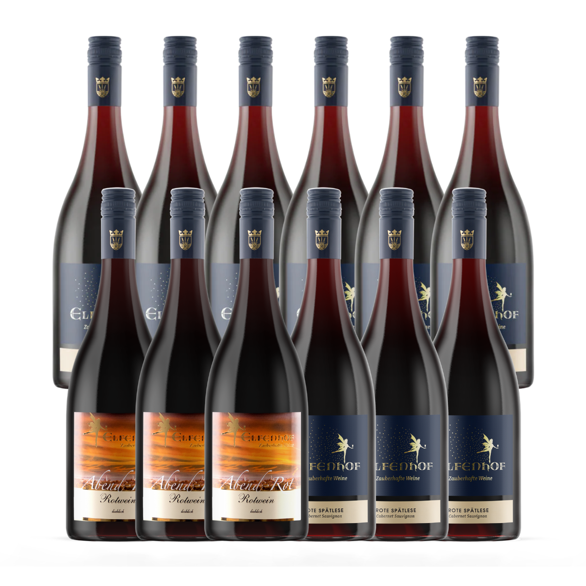 12er Rotwein Probierpaket - lieblich, süß